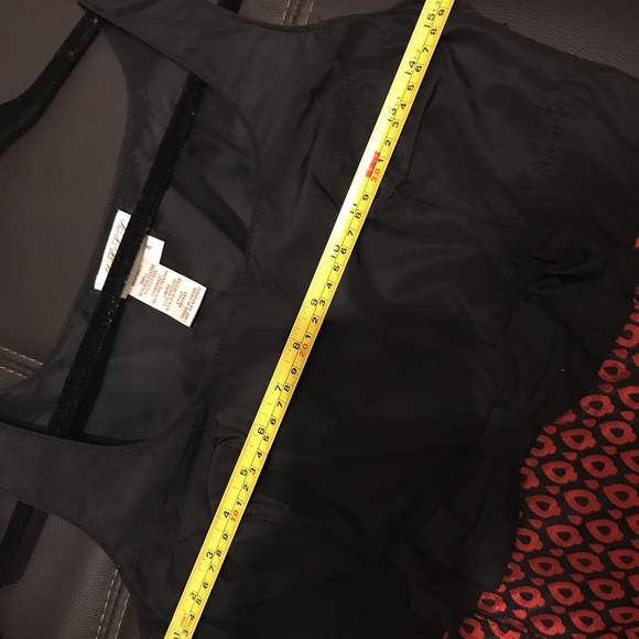 MSSP Women's Party Dress Black Red Size 4 - Picture 6 of 7